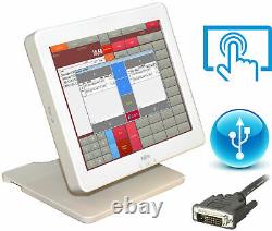 11 13/16in 12 LED USB Touchscreen Pos Monitor Display Fujitsu 3000LCD12 For