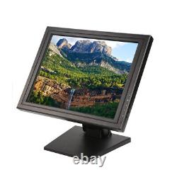 15''/17'' Touch Screen LCD Display USB VGA POS Monitor High Res Restaurant