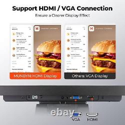 15.6 POS Touch Screen LED Multi-Touch Monitor VGA/HDMI Input Retail Restaurant