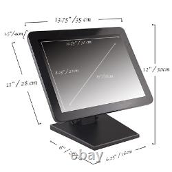 15 Capacitive LED Backlit Multi-Touch Monitor Seamless Design Touchscreen POS
