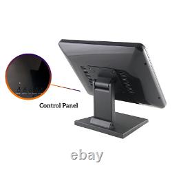 15 Capacitive LED Backlit Multi-Touch POS Monitor Flat Seamless Touchscreen