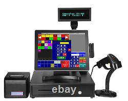 15 Inch Touch Screen POS System withThermal Printer and Scanner