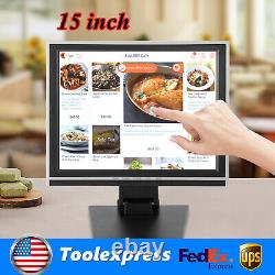 15 Touch Screen LCD Display Monitor, Touch Screen Cash Register with POS Stand