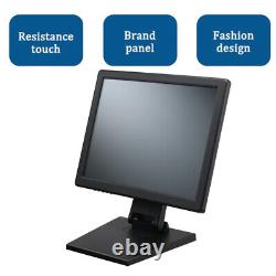 15 Touch Screen Monitor PC POS Touchscreen LCD Monitor Retail Kiosk Restaurant