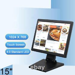 15 Touch Screen Monitor PC POS Touchscreen LCD Monitor Retail Kiosk Restaurant