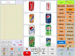 15 Touchscreen All In One POS System Restaurant Point Of Sale 1 Printers