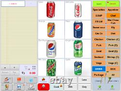 15 Touchscreen All In One POS System Restaurant Point Of Sale 2 Printers