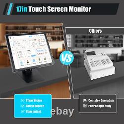 17 12801024 LCD Touch Screen Monitor POS USB VGA for Retail Kiosk Restaurant