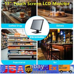 17 Touch Screen LED Monitor POS Multi Touch Screen Vandal Proof FOR Cashier