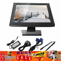 17 Touch Screen POS LCD Fit Monitor Retail Kiosk Restaurant Bar HotFAST Black