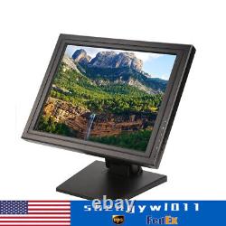 17 inch Touch Screen Monitor Restaurant Retail LCD Display USB VGA POS Stand