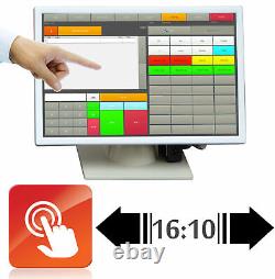 19 18 7/8in POS Display Monitor USB Breitscreen Touch 1440x900 1920x1200 V414