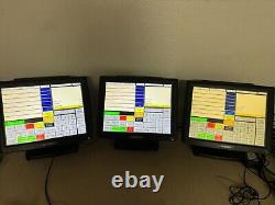 (3) Partner Tech Model SP-800 Touchscreen Point of Sale Part 182D08R23 2GB