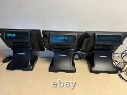 (3) Partner Tech Model SP-800 Touchscreen Point of Sale Part 182D08R23 2GB