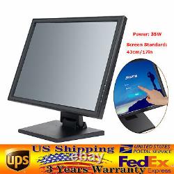 35W 17'' Touch Screen POS LCD TouchScreen Monitor Adjustable Angle With Stylus Pen