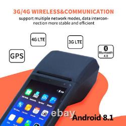Android 8.1 POS Receipt Printer 6'' Touch Screen Smart Handheld Machine 5200mAh