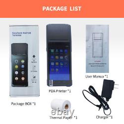 Barcode Scanner Android POS Machine 5.99'' Touch Screen Terminal Label Printer