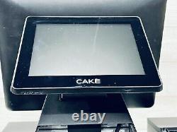 CAKE Point Of Sale System Touch Screen Credit Card Machine Printer Cash Drawer