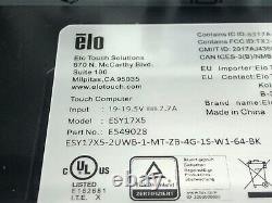 ELO ESY17X5 17 AiO POS Touchscreen Desktop i5-6500TE 4GB RAM Win 10 Tested