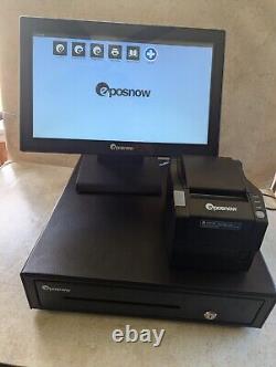 Eposnow Point Of Sale System Cash Register Touch Screen + Cash Drawer + Printer