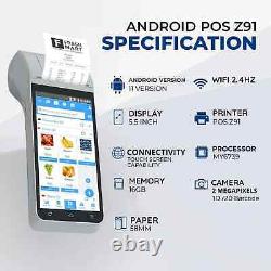 Handheld Touch Screen Mobile POS with Free Billing Software & Inbuilt 58mm Therm