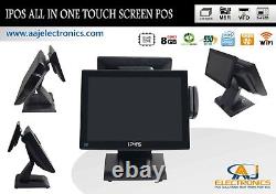 IPOS All In One Touch Screen System 8GB RAM/128GB SSD/WiFI Restaurant/Retail POS