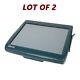Lot Of 2 Micros 15 Pos Touch Screen Terminal With Intel Core I5 2.40ghz, 4gb