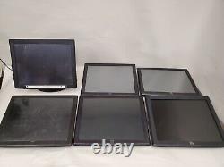 Lot Of 6 Elo Et1515l 15 Touchscreen Usb/serial Pos LCD Monitors All Turn On