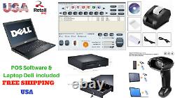 Low price Full POS all-in-one Point of Sale System Combo Kit Retail Store Laptop