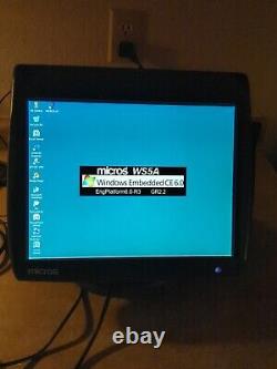 Micros WS5A Workstation Touchscreen POS Terminal/Register 400814-101 With Stand