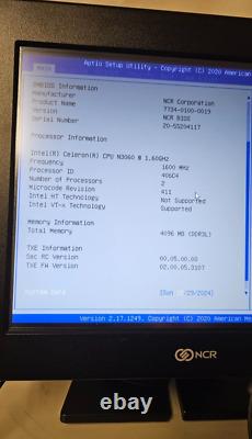 NCR P1532 Touchscreen POS Terminal 7734, 1.6Ghz Dual Core, 4GB/60GB SSD, W10E