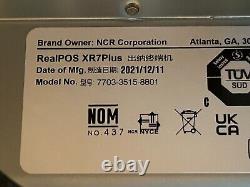 NCR RealPOS XR7Plus Model 7703-3515-8801 POS Touchscreen with Power Adapter Win 10