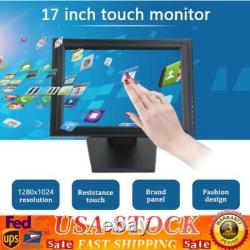 NEW 17 Inch Touch Screen POS LCD TouchScreen Monitor Retail Kiosk Restaurant Bar