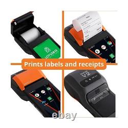 POS PDA Receipt Printer 58mm High Speed Thermal Printer with Android 12, 5.45