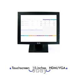 POS Touch screen system CPU i5 750gb 16gb + Cloud CRM Software point of sale BT