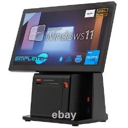 Pos 14 Touch Screen Aio WIN11 4GB RAM 60GB SSD Printer Thermal And Barcode 2D
