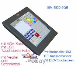 Proffessioneller IBM 12 Pos-Monitor Posmonitor Touchscreen Display Dreh-Fuss