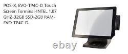 Touch Screen POS-X EVO-TP4C-D Terminal INTEL 1.87 GHZ, 32GB SSD, 2GB RAM