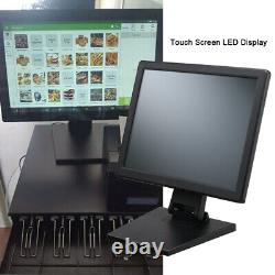 15 Moniteur PC POS écran tactile moniteur LCD tactile Kiosque de vente au détail Restaurant