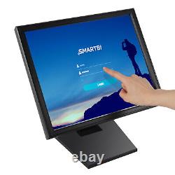 17 Écran Tactile LCD POS Moniteur Tactile VGA pour Commerce de Détail Restaurant Bar Kiosque