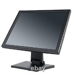 17 Écran Tactile LCD POS Moniteur Tactile VGA pour Commerce de Détail Restaurant Bar Kiosque