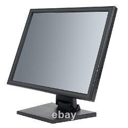 17 Écran Tactile LCD POS Moniteur Tactile VGA pour Commerce de Détail Restaurant Bar Kiosque