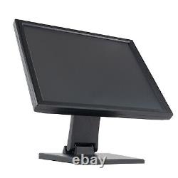 17 Écran Tactile LCD POS Moniteur Tactile VGA pour Commerce de Détail Restaurant Bar Kiosque