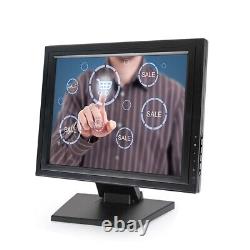 17 Moniteur LCD tactile PC POS Kiosque de vente au détail Moniteur de restaurant avec HDMI US