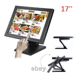 17 Moniteur d'affichage LCD à écran tactile portable LED USB VGA POS Windows7 /8 /10