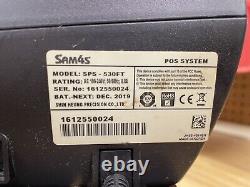 Caisse enregistreuse SAM4S SPS-530 FT POS avec clavier tactile et écran tactile a des touches