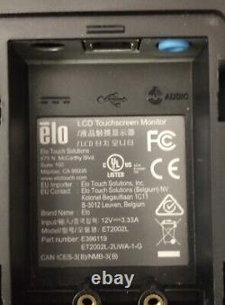 Écran tactile ELO ET2002L 19,5 pouces LCD pour point de vente / Alimentation incluse (UTILISÉ)