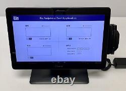 Écran tactile Elo MSM8690 avec Toast POS, lecteur de cartes, câble adaptateur d'alimentation et support