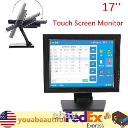 Écran tactile LCD 17 pouces avec moniteur LED USB VGA POS Windows 7/8/10 Portable