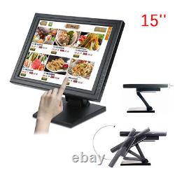 Écran tactile LCD LED de 15/17 pouces pour moniteur POS Système de vente en magasin Moniteurs US